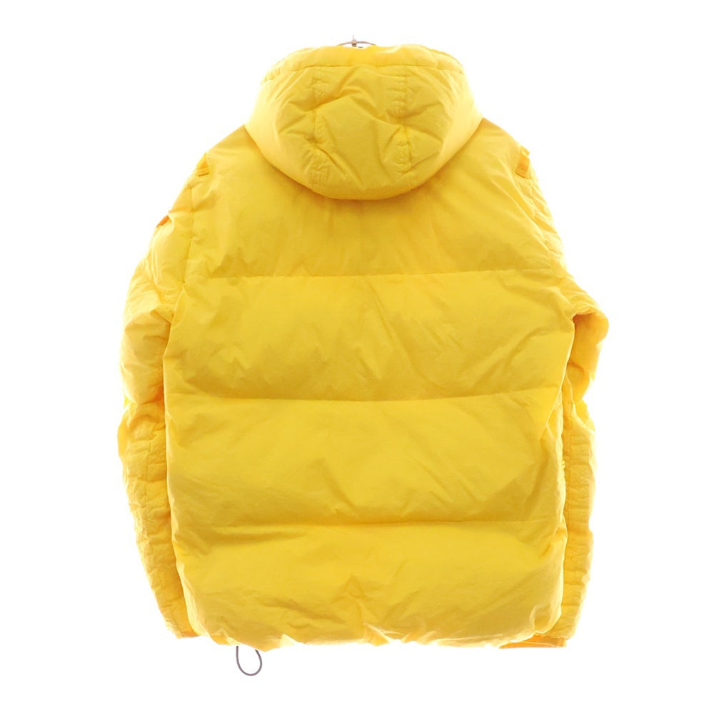 STONE ISLAND(ストーンアイランド) 22FW ガーメントダイナイロンレップスフーデッドダウン サイドアームダウンジャケット イエロー 771540223