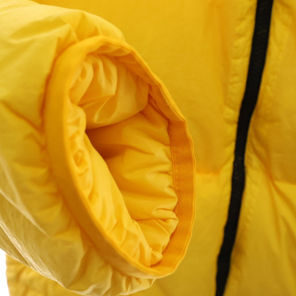 STONE ISLAND(ストーンアイランド) 22FW ガーメントダイナイロンレップスフーデッドダウン サイドアームダウンジャケット イエロー 771540223