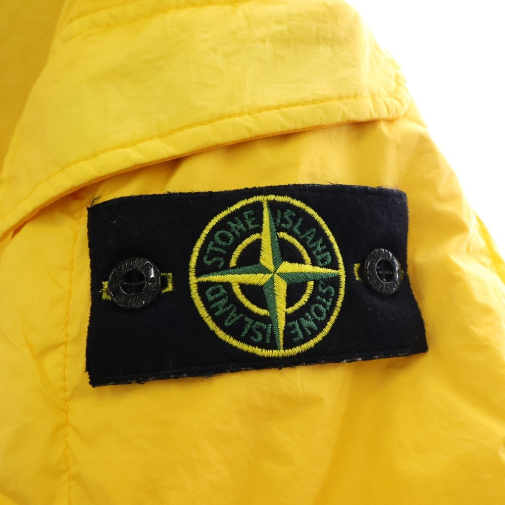 STONE ISLAND(ストーンアイランド) 22FW ガーメントダイナイロンレップスフーデッドダウン サイドアームダウンジャケット イエロー 771540223