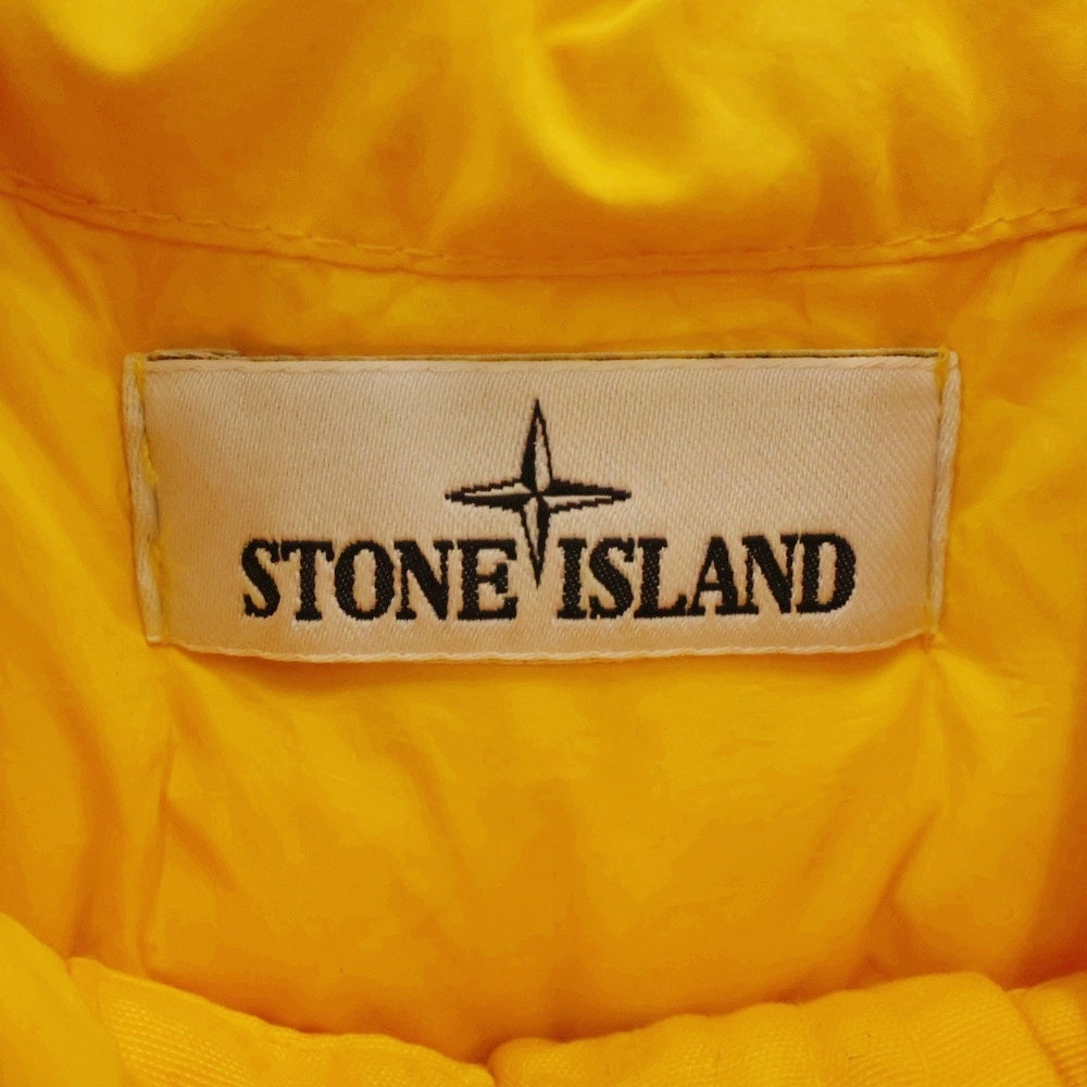 STONE ISLAND(ストーンアイランド) 22FW ガーメントダイナイロンレップスフーデッドダウン サイドアームダウンジャケット イエロー 771540223