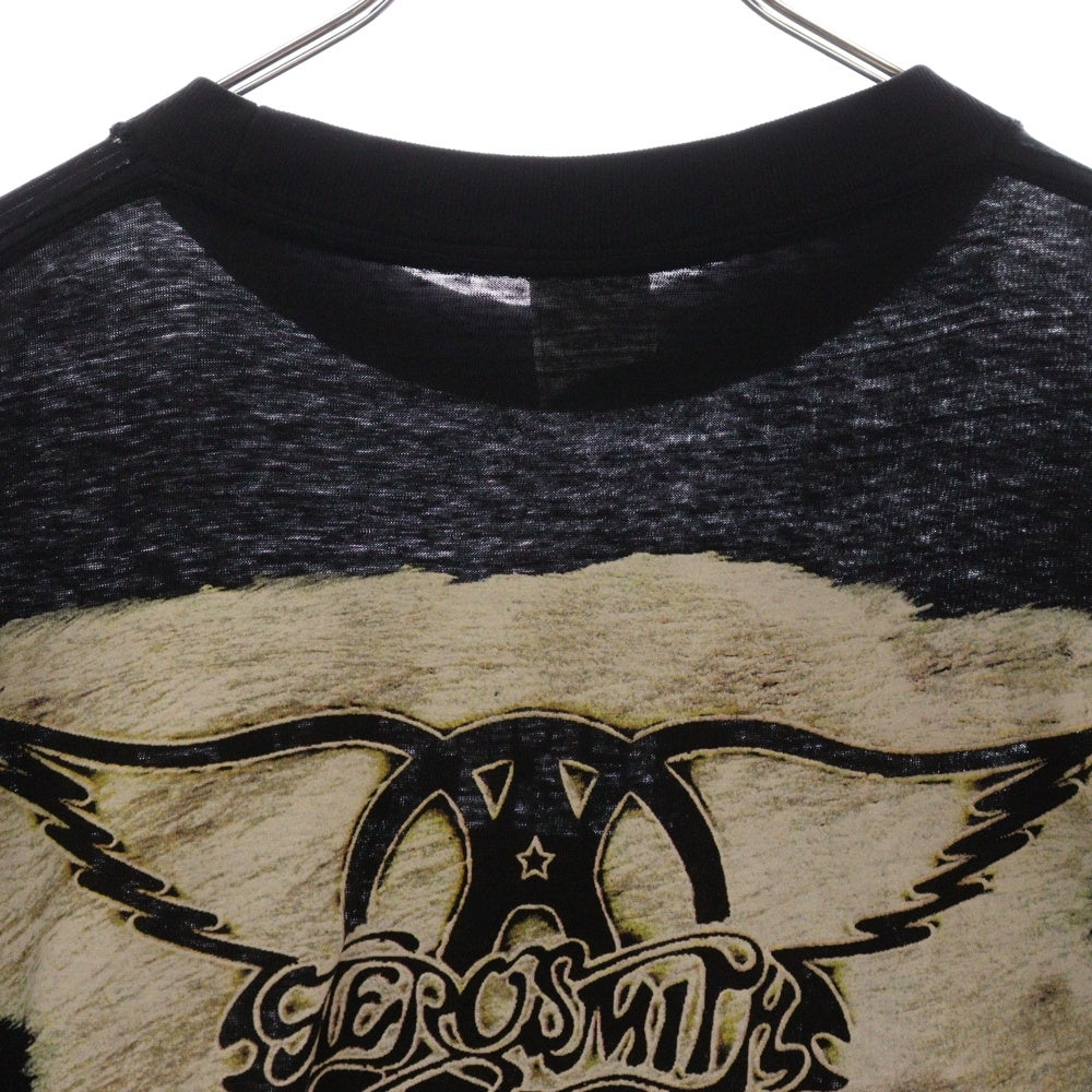 VINTAGE(ヴィンテージ) 90's AERO SMITH GET A GRIP EURO エアロスミス ゲットアグリップ プリント半袖Tシャツ カットソー ブラック