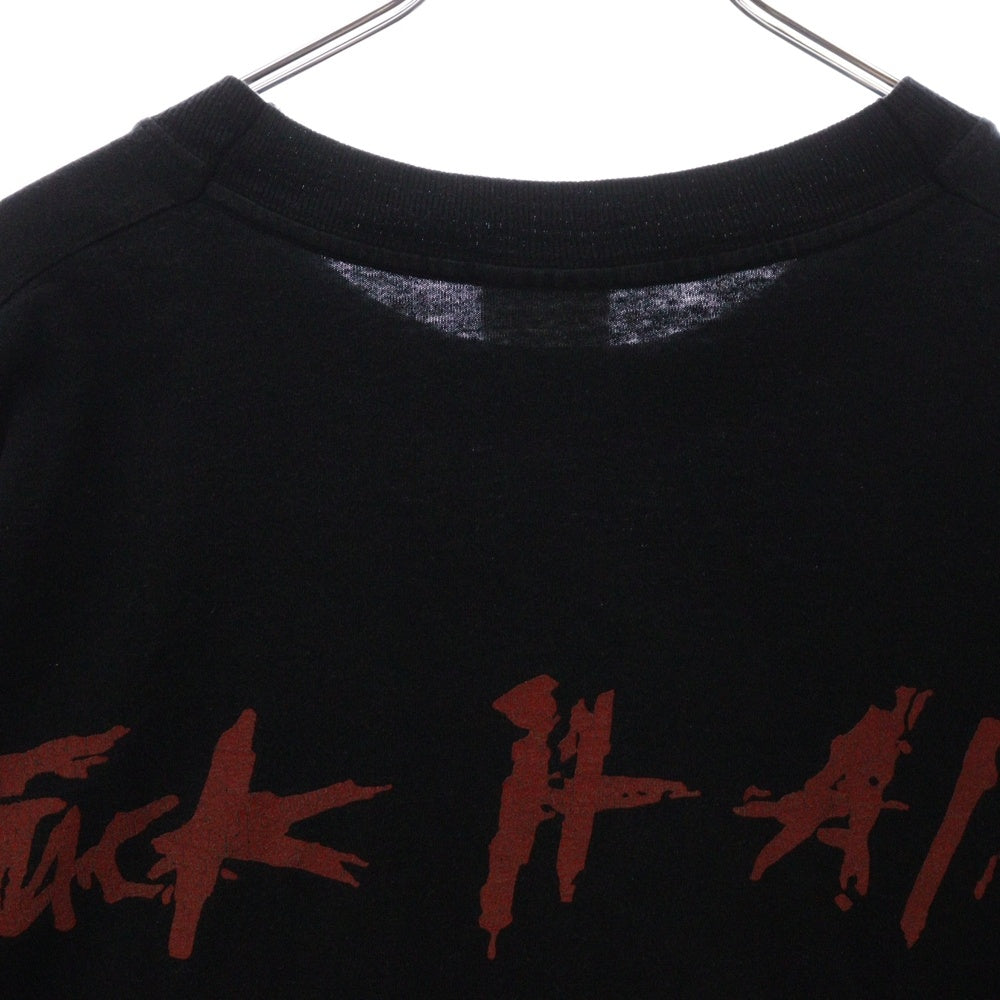 VINTAGE(ヴィンテージ) 90'S Slipknot FUCK IT ALL SCREEN STARS スリップノット ファックイットオール プリント半袖Tシャツ カットソー ブラック