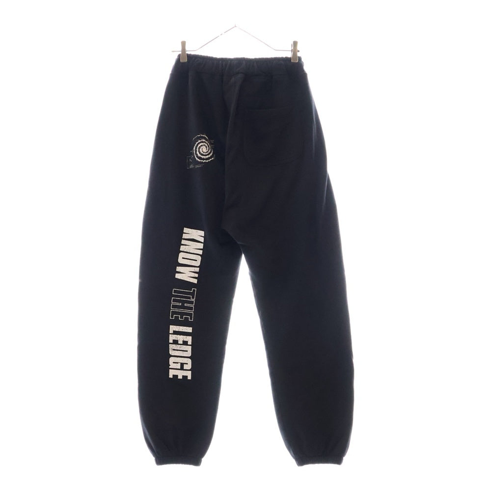 UNION(ユニオン) SCIENCE SWEATPANT プリントロゴスウェットパンツ ブラック