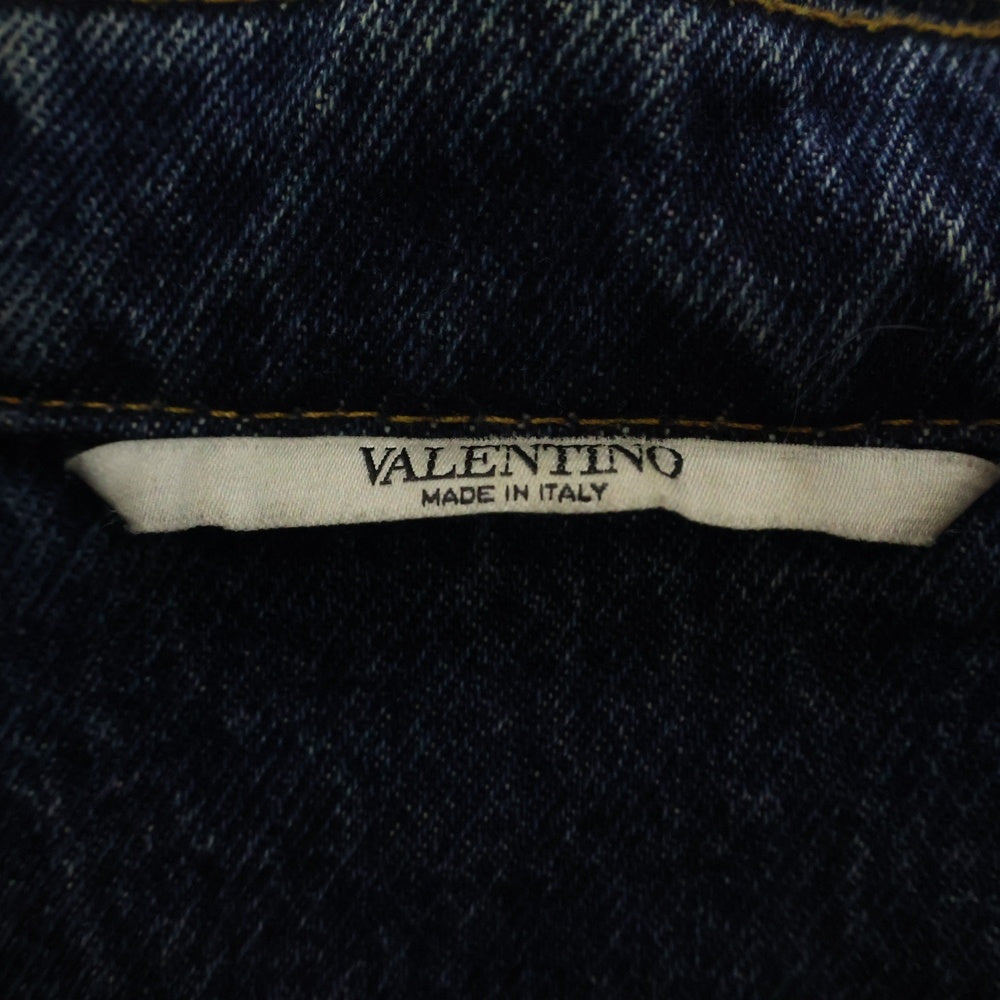 VALENTINO(ヴァレンチノ) 21AW ロゴ デニムジャケット 48 インディゴブルー WV3DC01J7L0