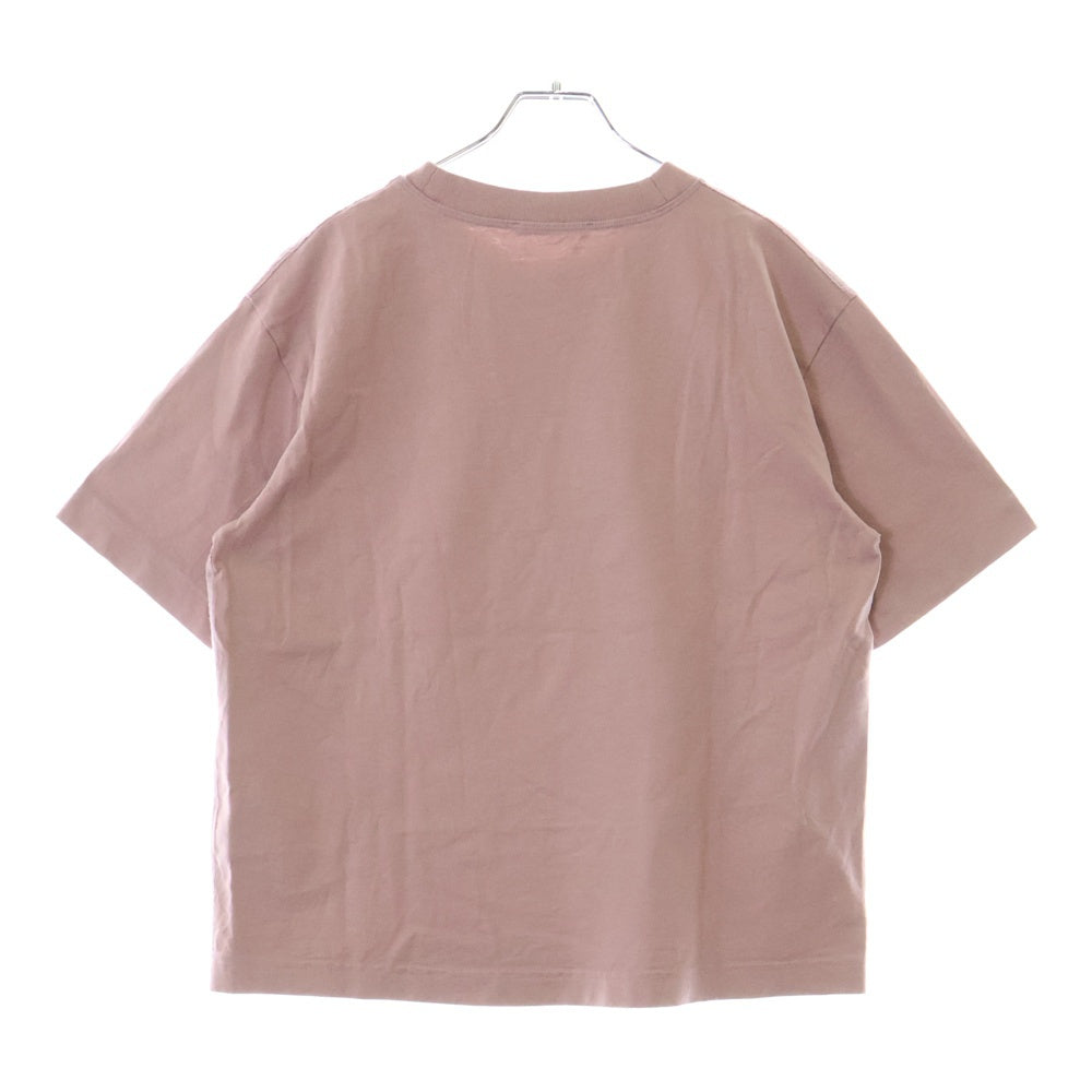 Acne Studios(アクネ ストゥディオズ) ロゴ刺繍 半袖Tシャツ カットソー ピンク FN-Wn-TSHI000196