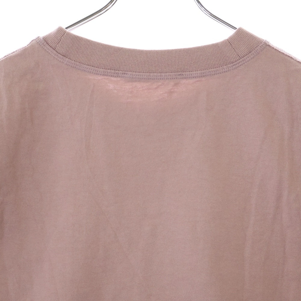 Acne Studios(アクネ ストゥディオズ) ロゴ刺繍 半袖Tシャツ カットソー ピンク FN-Wn-TSHI000196