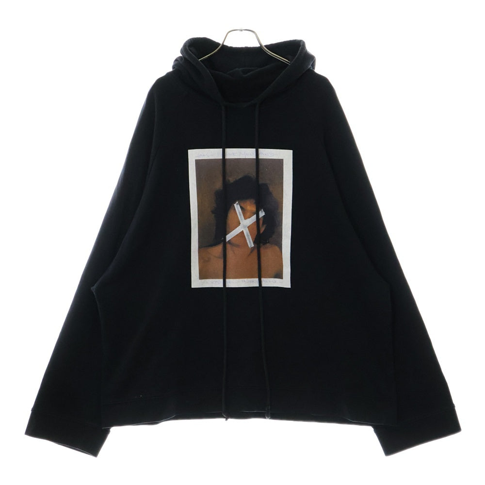 RAF SIMONS(ラフシモンズ) 17SS ×ROBER TMAPPLETHORPE ロバート メイプルソープ ブラック プルオーバーフーディ 171.175D