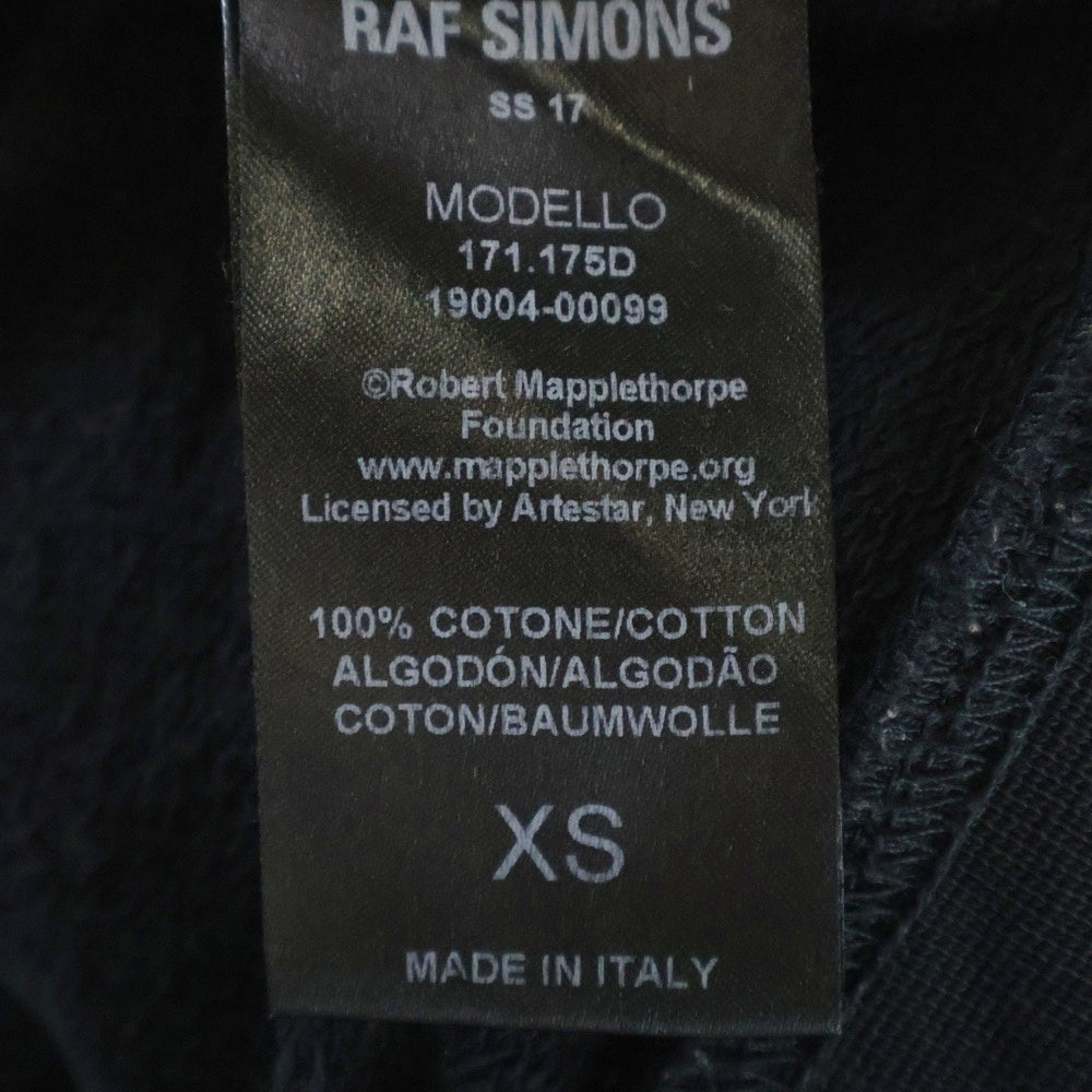 RAF SIMONS(ラフシモンズ) 17SS ×ROBER TMAPPLETHORPE ロバート メイプルソープ ブラック プルオーバーフーディ 171.175D