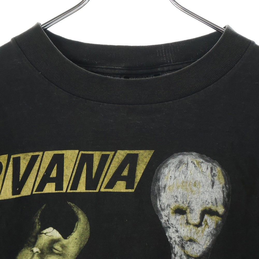 VINTAGE(ヴィンテージ) 90's NIRVANA INCESTICIDE BLACK GIANT BY TULTEX ニルヴァーナ インセスティサイド フロントプリント半袖Tシャツ カットソー ブラック