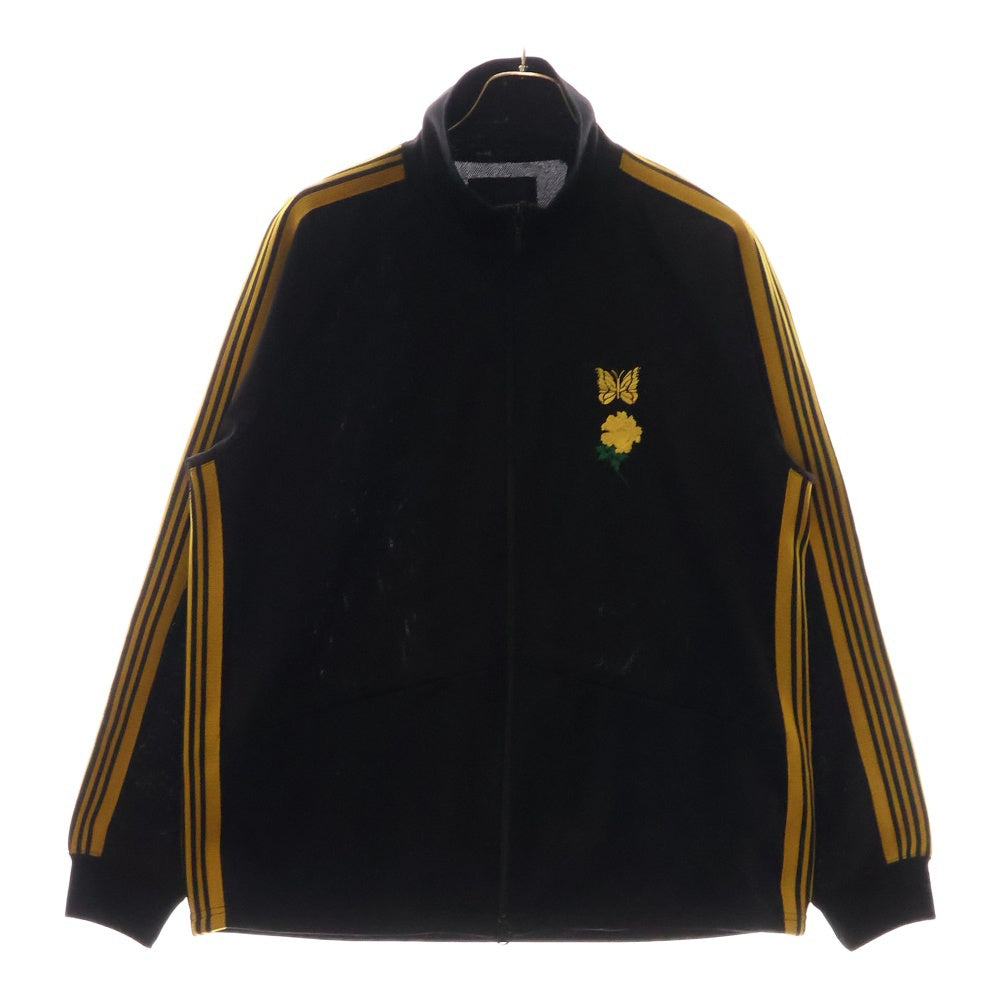 Needles(ニードルス) ×WILDSIDE TRACK JACKET POLY SMOOTH ワイルドサイド トラックジャケット ブラック/イエロー OT1742