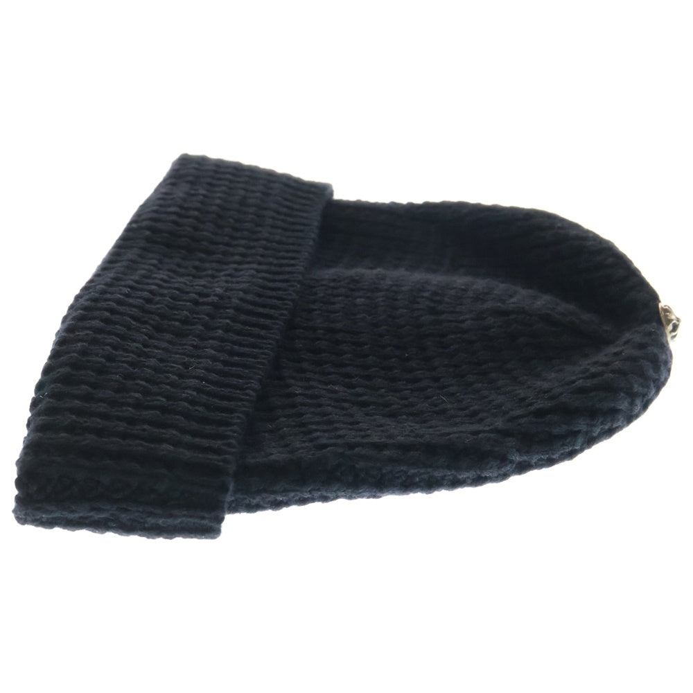 CHROME HEARTS(クロムハーツ) HIT & RUN BEANIE ヒットアンドラン カシミヤニット ビーニー 帽子 ブラック/シルバー