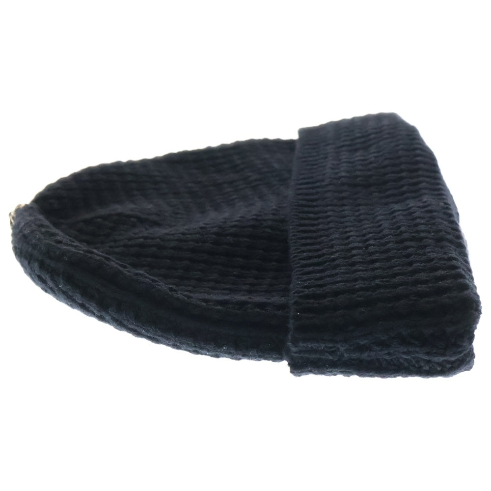 CHROME HEARTS(クロムハーツ) HIT & RUN BEANIE ヒットアンドラン カシミヤニット ビーニー 帽子 ブラック/シルバー