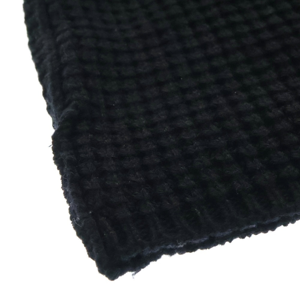 CHROME HEARTS(クロムハーツ) HIT & RUN BEANIE ヒットアンドラン カシミヤニット ビーニー 帽子 ブラック/シルバー