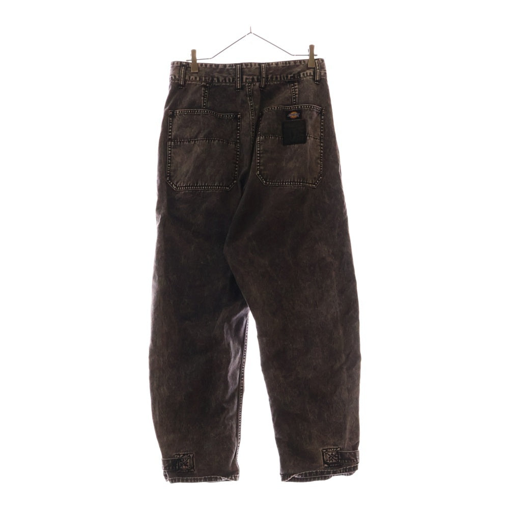 ISAMU KATAYAMA BACKLASH(イサムカタヤマバックラッシュ) DICKIES. ROYAL FLASH別注 ブリーチウォッシュ加工 ダムルニーパンツ デニム グレー D2002-01