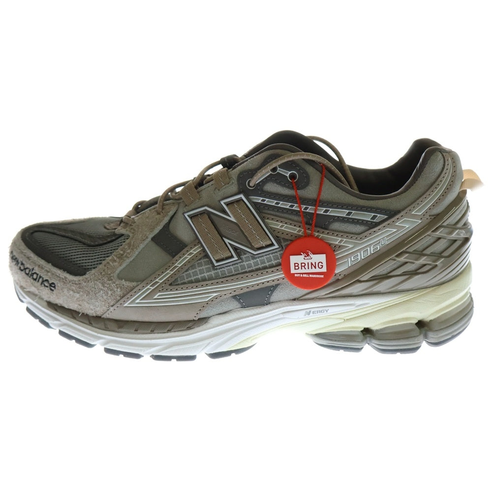 New Balance(ニューバランス) ×N.HOOLYWOOD×INVINCIBLE 1906U Gray Titan M1906NIH エヌハリウッド インヴィンシブル ローカットスニーカー グレー/ブラウン US9/27cm