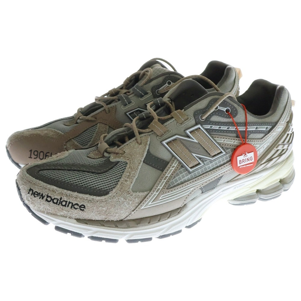 New Balance(ニューバランス) ×N.HOOLYWOOD×INVINCIBLE 1906U Gray Titan M1906NIH エヌハリウッド インヴィンシブル ローカットスニーカー グレー/ブラウン US9/27cm