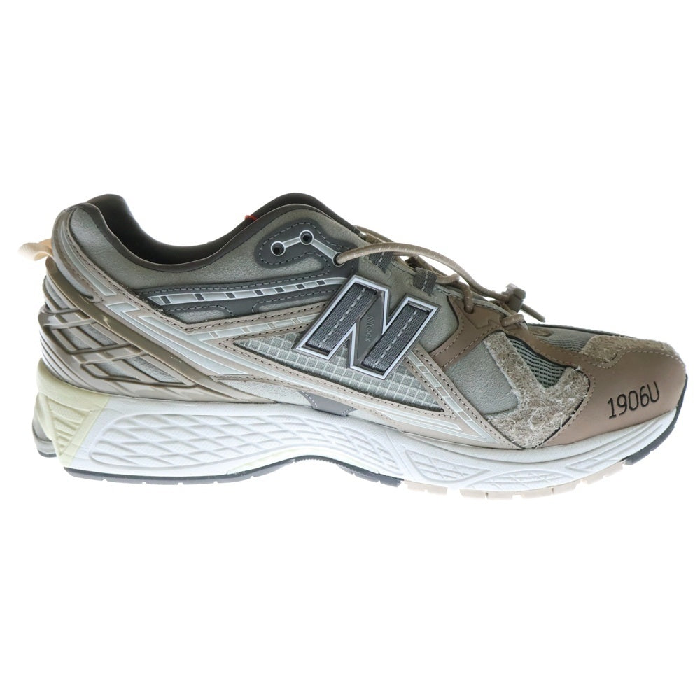 New Balance(ニューバランス) ×N.HOOLYWOOD×INVINCIBLE 1906U Gray Titan M1906NIH エヌハリウッド インヴィンシブル ローカットスニーカー グレー/ブラウン US9/27cm
