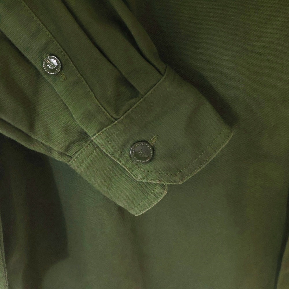 RAF SIMONS(ラフシモンズ) 22AW Oversized bicolor denim shirts オーバーサイズ バイカラーデニムシャツ グリーン/ブルー 222-M244