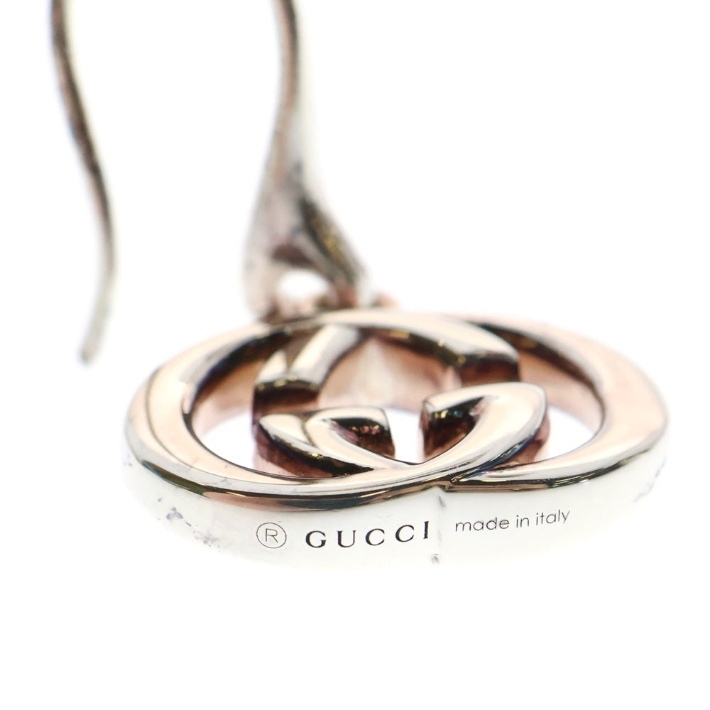 GUCCI(グッチ) インターロッキングG ドロップ ピアス シルバーブリット シルバー