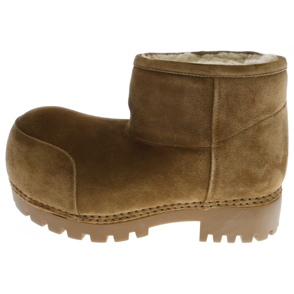 BALENCIAGA(バレンシアガ) Alaska Fur Bootie アラスカ ファーブーツ ショートブーツ ブラウン レディース