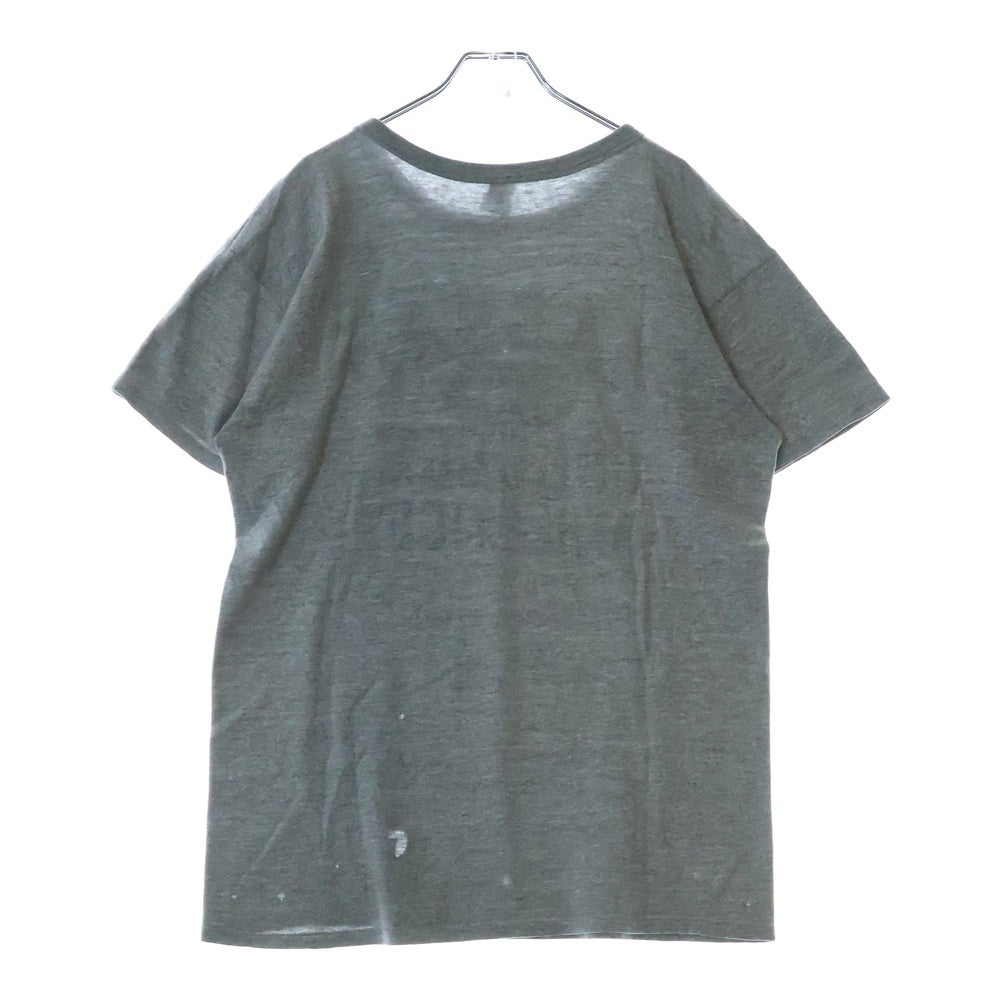 CHAMPION(チャンピオン) 80's NASSAU COLLEGE ATHLETICS トリコタグ 4段染み込みプリント 半袖Tシャツ カットソー グレー
