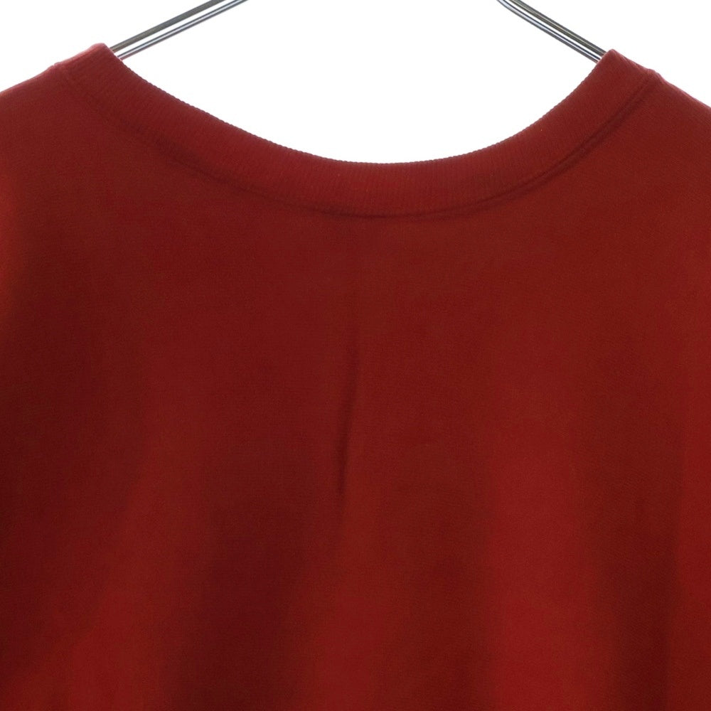 CHAMPION(チャンピオン) 70's REVERSE WEAVE GLEN ROCK ウイングフットプリント 半袖Tシャツ 袖カットオフ 赤単色タグ レッド