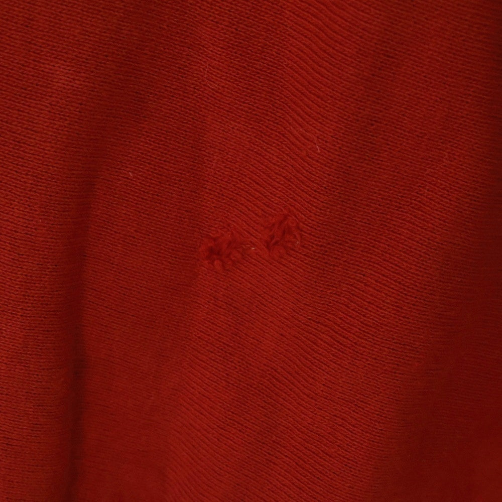 CHAMPION(チャンピオン) 70's REVERSE WEAVE GLEN ROCK ウイングフットプリント 半袖Tシャツ 袖カットオフ 赤単色タグ レッド