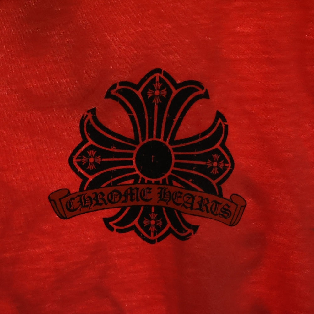 CHROME HEARTS(クロムハーツ) Horseshoe CHプラス ホースシュー ロゴプリント 半袖Tシャツ レッド レディース