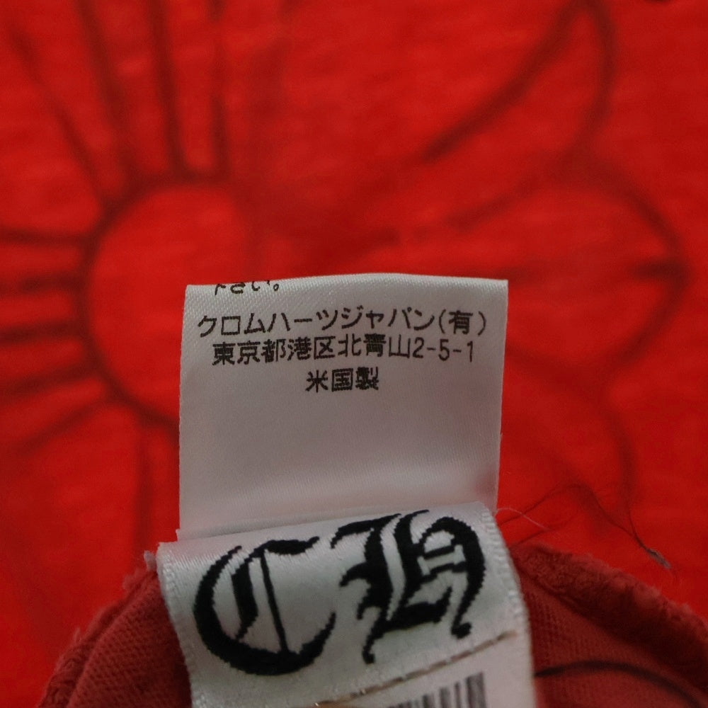 CHROME HEARTS(クロムハーツ) Horseshoe CHプラス ホースシュー ロゴプリント 半袖Tシャツ レッド レディース