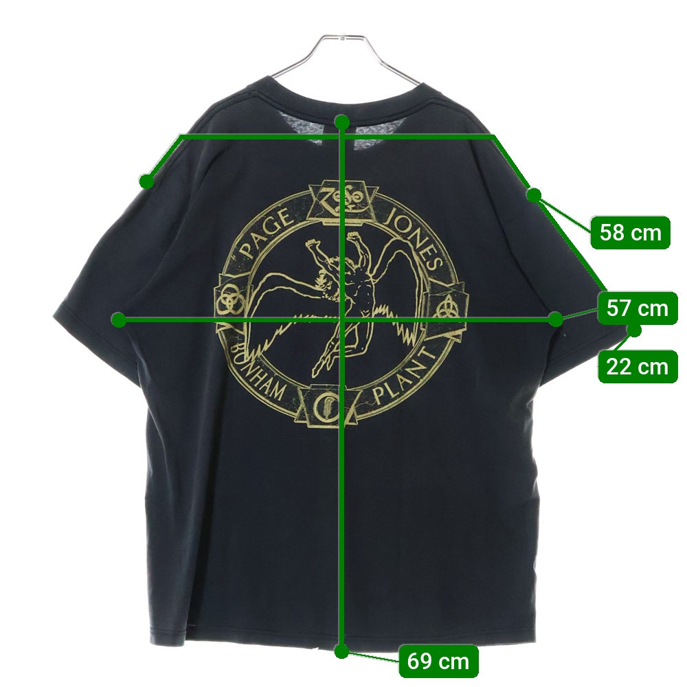 VINTAGE(ヴィンテージ) 90's LED ZEPPELIN レッドゼッペリン プリント半袖Tシャツ カットソー ブラック