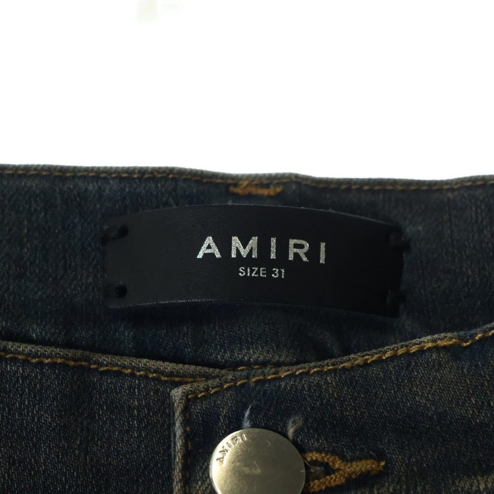 AMIRI(アミリ) 23AW STACK FLAIR JEANS 裾スナップボタン付きスタックフレアジーンズ デニムパンツ ダークインディゴ