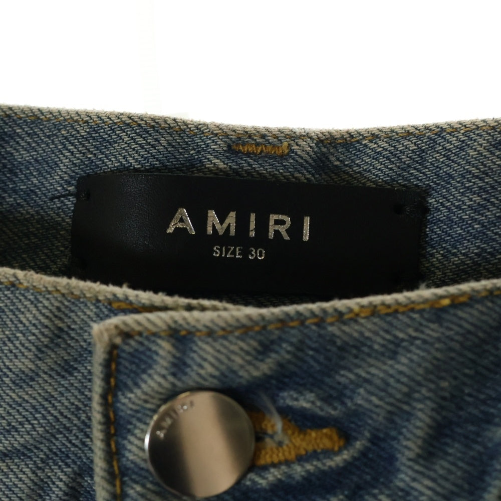 AMIRI(アミリ) Shotgun ダメージ加工 ショットガンストレートデニムパンツ インディゴ