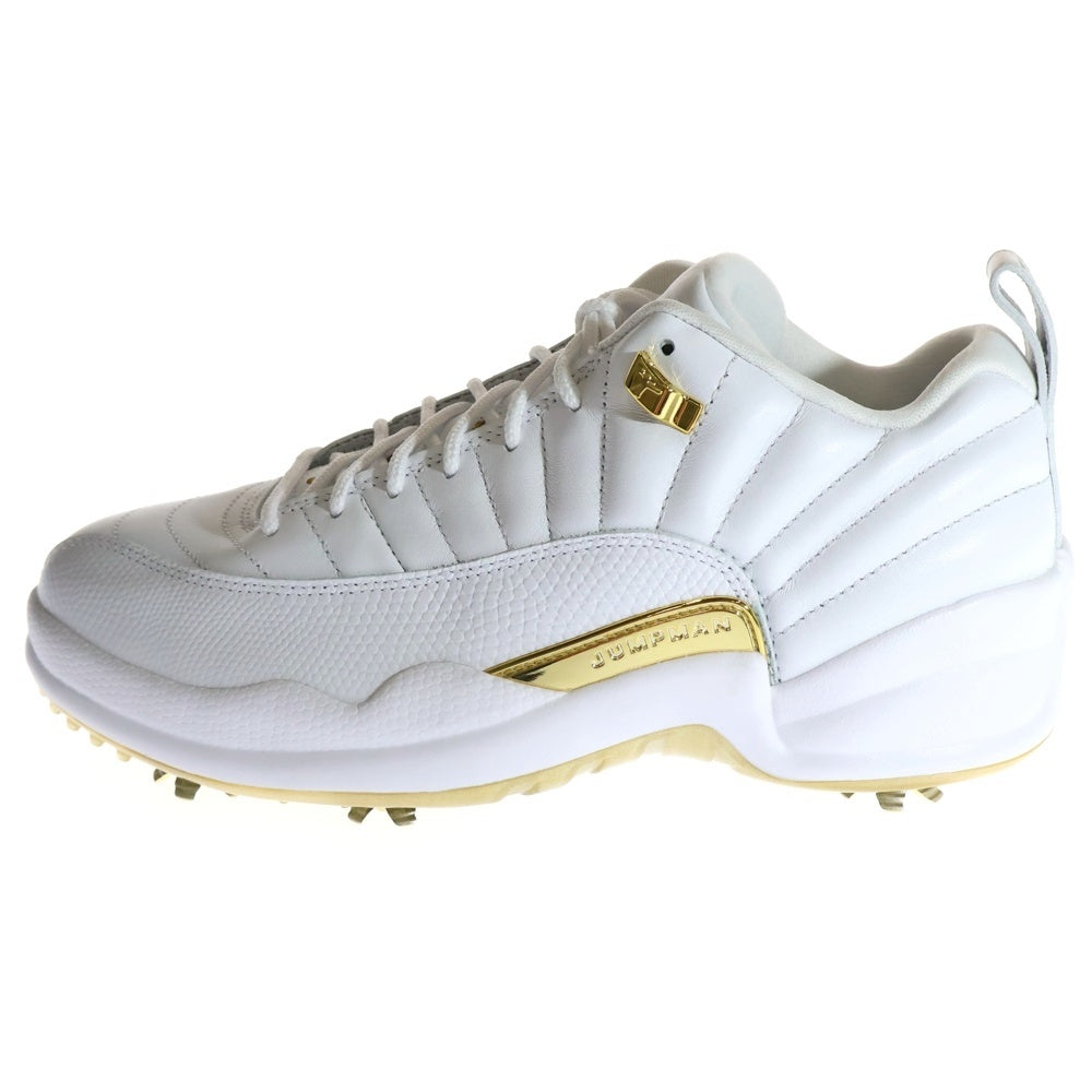 NIKE(ナイキ) JORDAN 12 LOW GOLF METALLIC GOLD エアジョーダン12 ゴルフ ローカットスニーカー ホワイト/メタリックゴールド DM0106-117