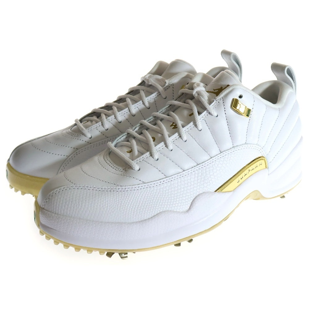 NIKE(ナイキ) JORDAN 12 LOW GOLF METALLIC GOLD エアジョーダン12 ゴルフ ローカットスニーカー ホワイト/メタリックゴールド DM0106-117
