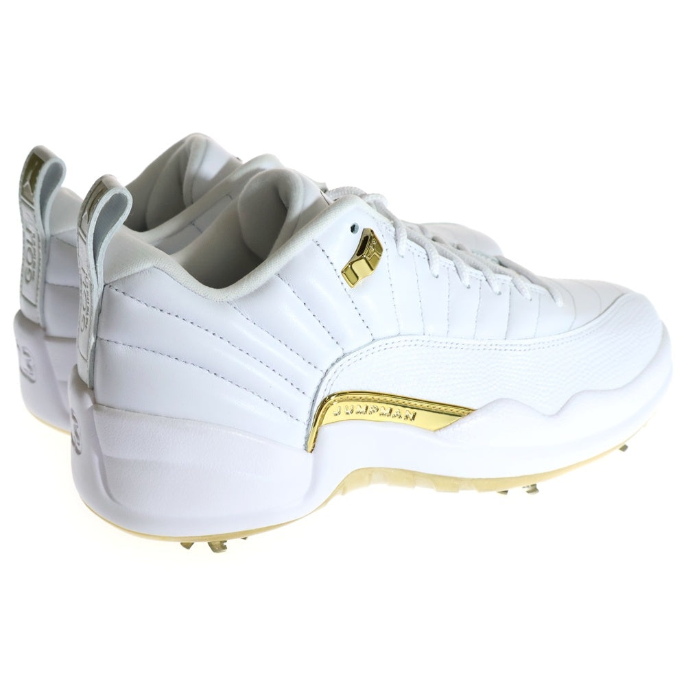 NIKE(ナイキ) JORDAN 12 LOW GOLF METALLIC GOLD エアジョーダン12 ゴルフ ローカットスニーカー ホワイト/メタリックゴールド DM0106-117