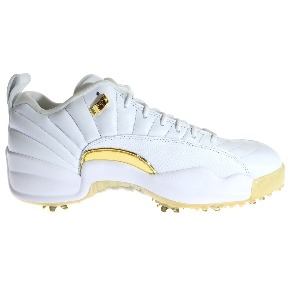 NIKE(ナイキ) JORDAN 12 LOW GOLF METALLIC GOLD エアジョーダン12 ゴルフ ローカットスニーカー ホワイト/メタリックゴールド DM0106-117