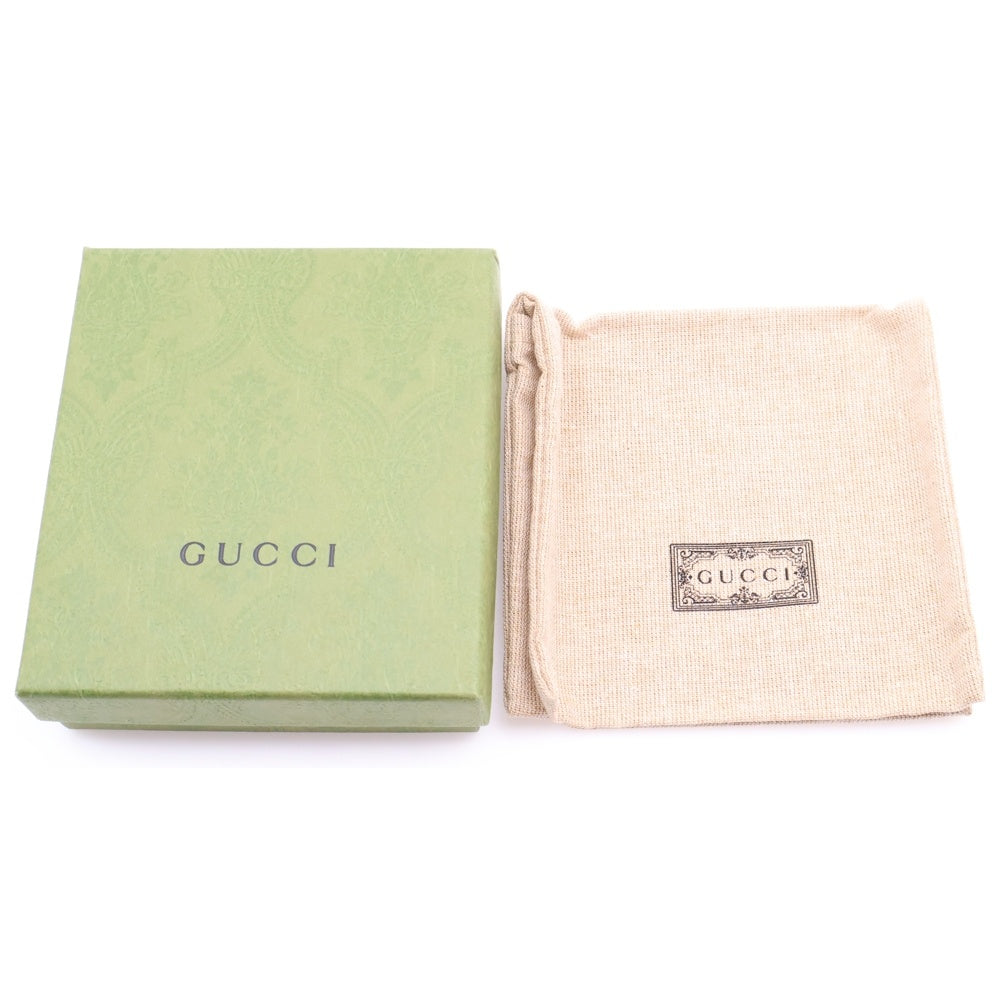 GUCCI(グッチ) グッチシマ 2つ折り財布 コンパクトウォレット ブラック レザー 473922