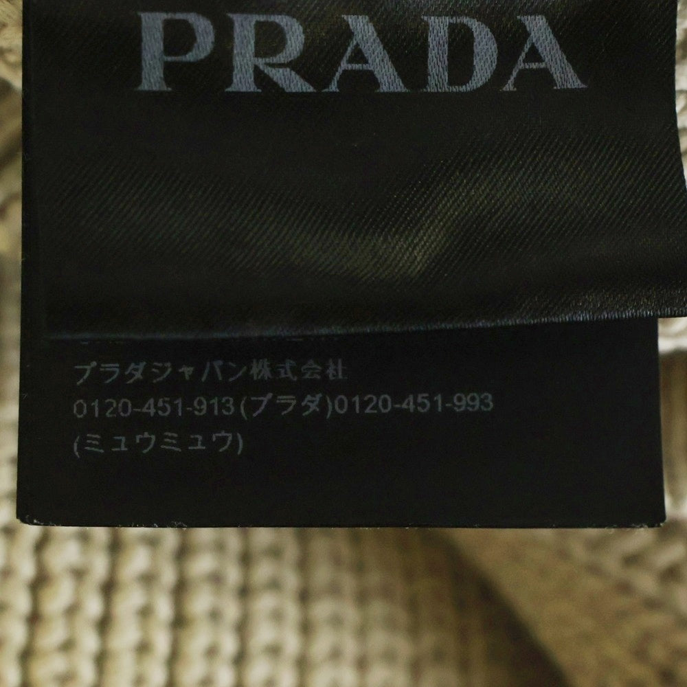 PRADA(プラダ) ローゲージコットンニット セーター クルーネック ベージュ UMB381 107B