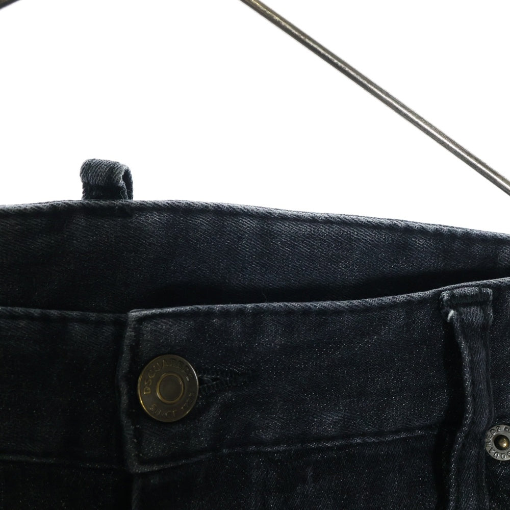 DSQUARED2(ディースクエアード) TIDY BIKER JEAN バイカージーンズ スキニーデニムパンツ ブラック S71LB0750
