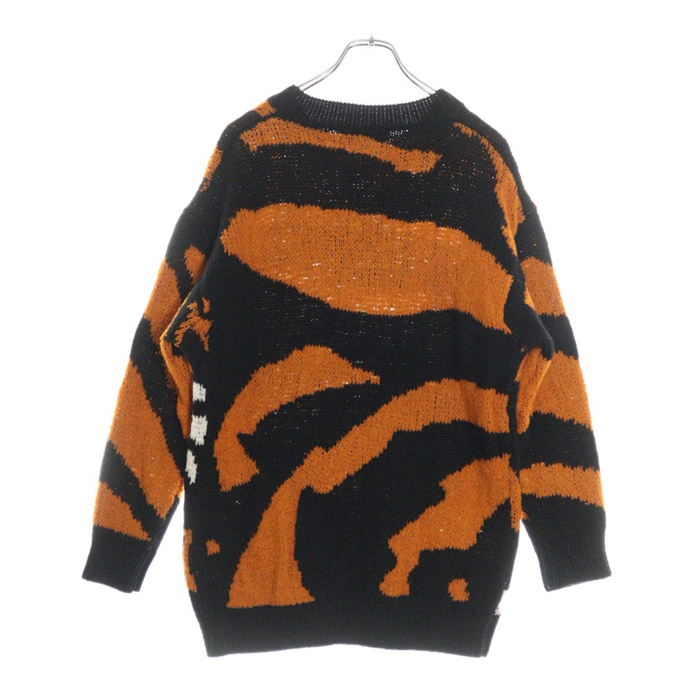 DSQUARED2(ディースクエアード) 21AW タイガーデザイン オーバーサイズニットセーター オレンジ レディース S75HA1061 S17778