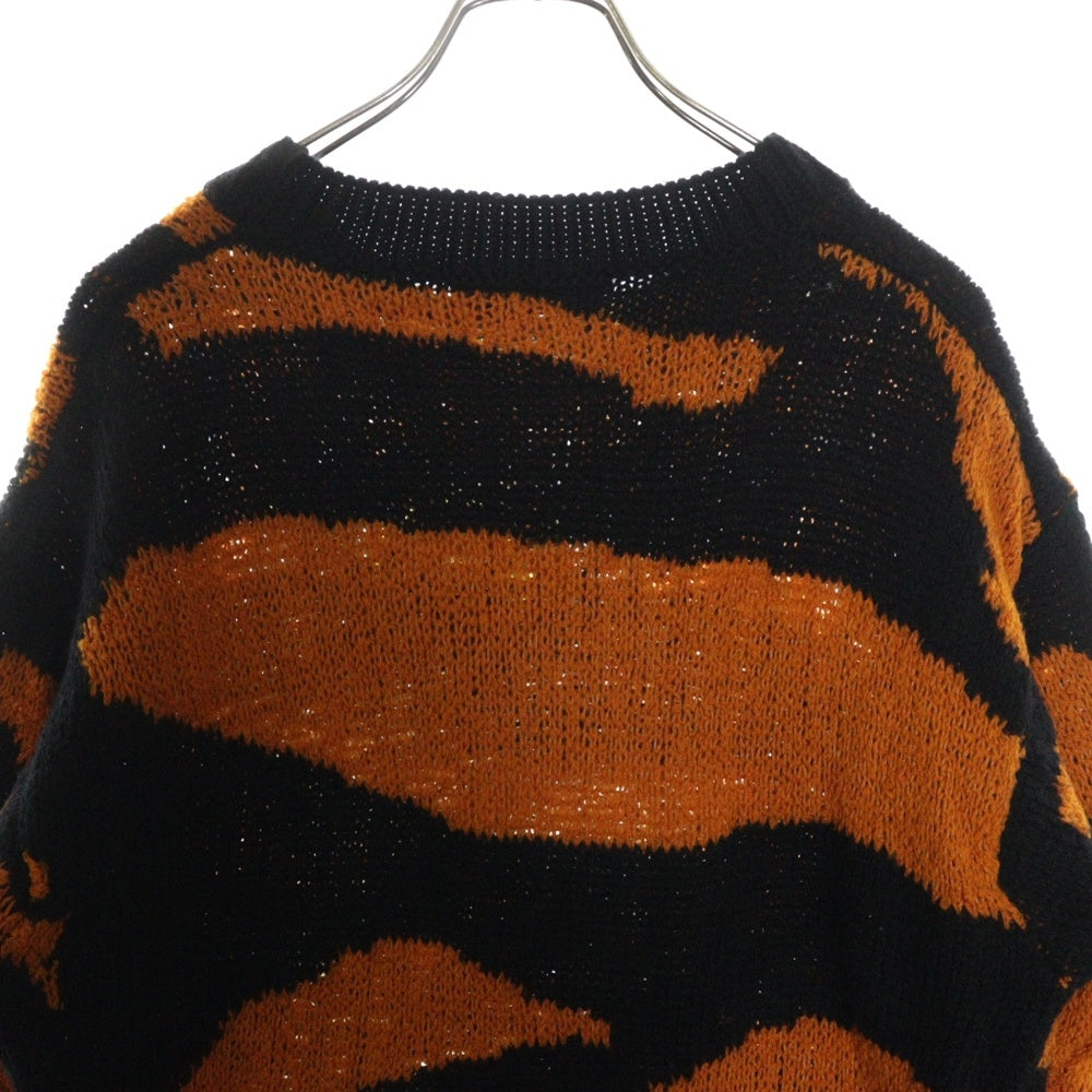 DSQUARED2(ディースクエアード) 21AW タイガーデザイン オーバーサイズニットセーター オレンジ レディース S75HA1061 S17778