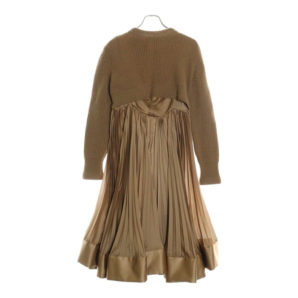 Sacai(サカイ) WOOL KNIT DRESS ウールニットドレス レディース ベージュ 23-06819