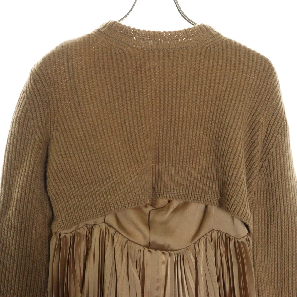 Sacai(サカイ) WOOL KNIT DRESS ウールニットドレス レディース ベージュ 23-06819
