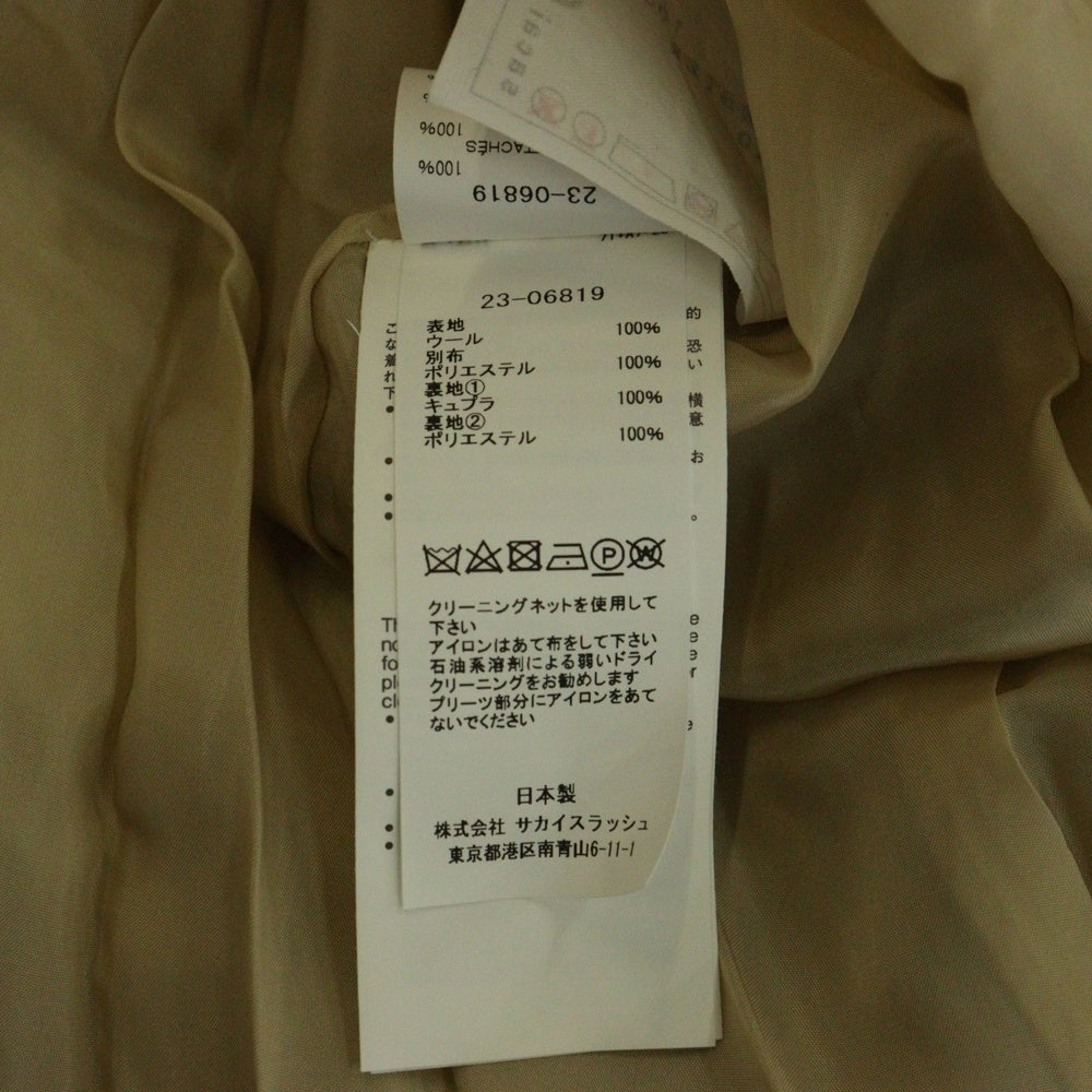 Sacai(サカイ) WOOL KNIT DRESS ウールニットドレス レディース ベージュ 23-06819