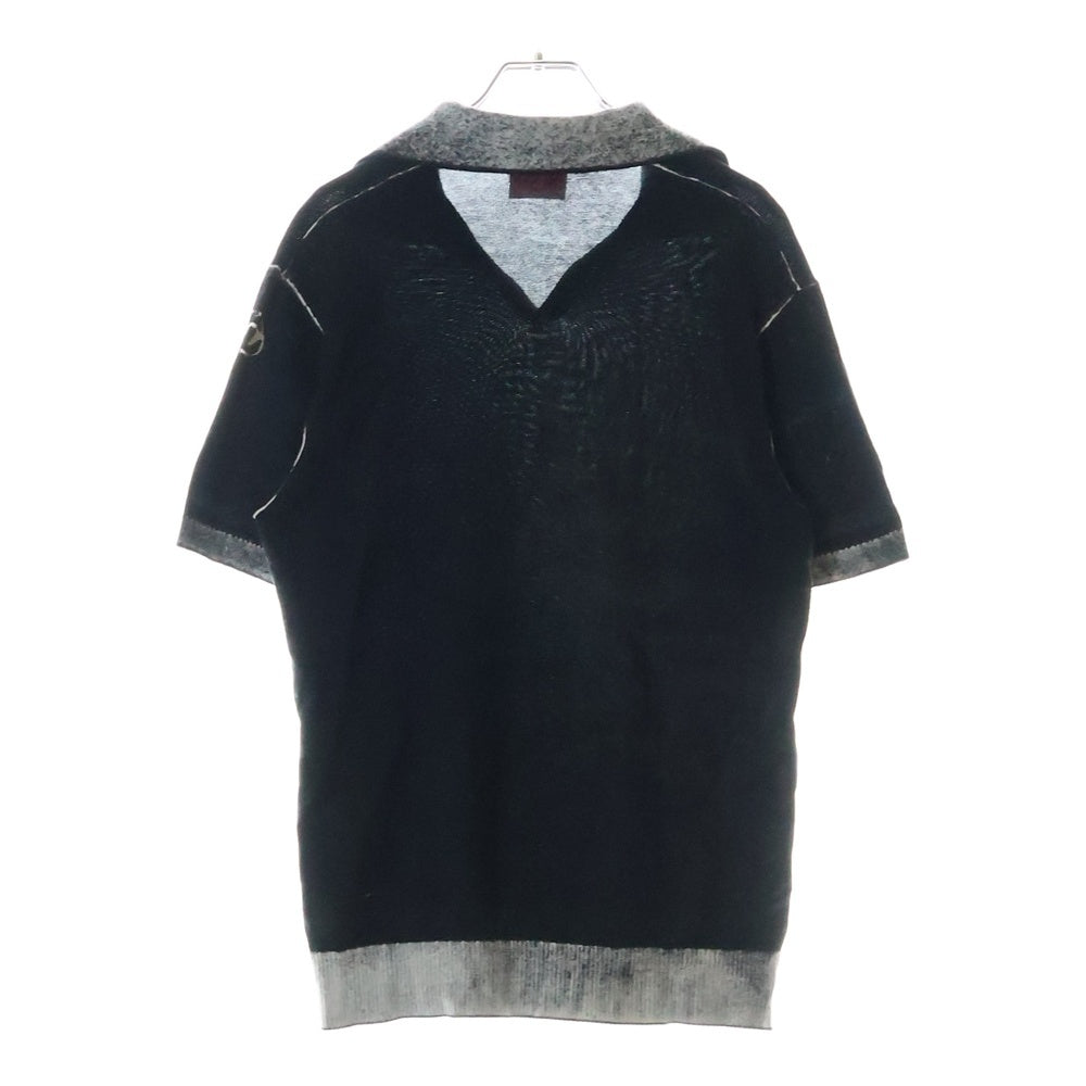 DIESEL(ディーゼル) K-LORENZO-SS Reverse Print Short Sleeve Polo Jumper 半袖ポロシャツ ブラック A181270BEAR