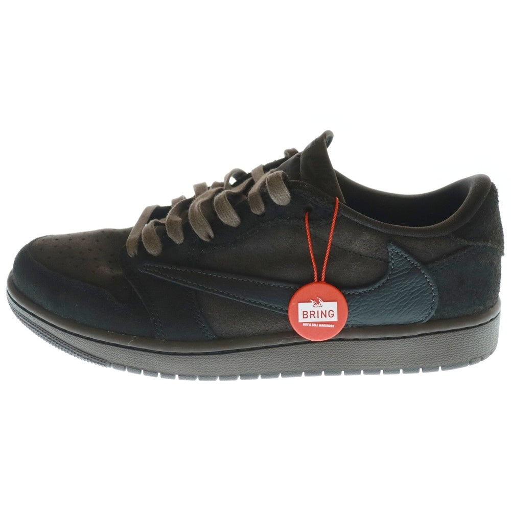NIKE(ナイキ) ×TRAVIS SCOTT AIR JORDAN 1 LOW OG SP VELVET BROWN トラヴィススコット エアジョーダン1 ベルベットブラウン ローカットスニーカー US9/27.0cm DM7866-202