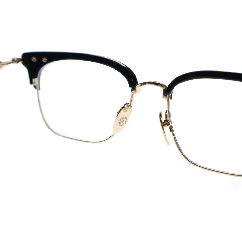 CHROME HEARTS(クロムハーツ) SLUNTRADICTION クロスボール スクエア 眼鏡 サングラス アイウェア ブラック/ゴールド
