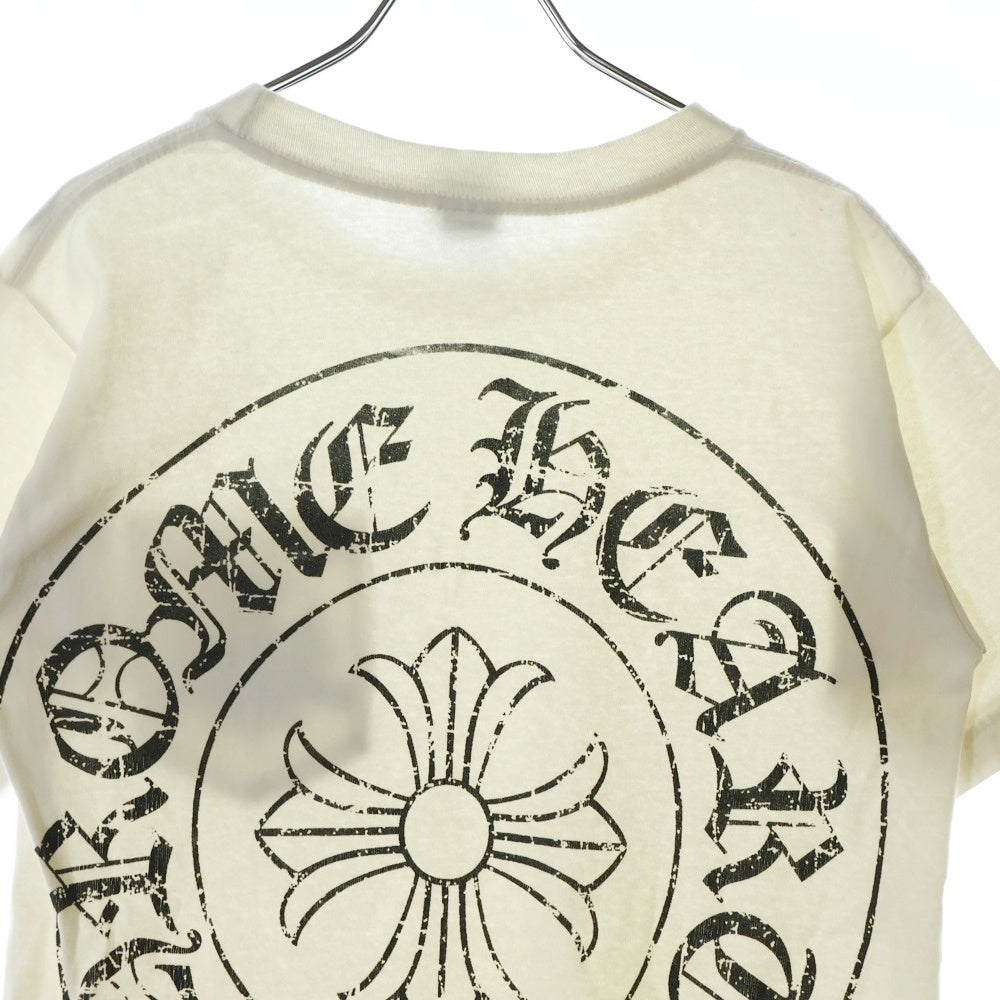 CHROME HEARTS(クロムハーツ) バックCHプラス プリント 半袖Tシャツ カットソー ホワイト OLD