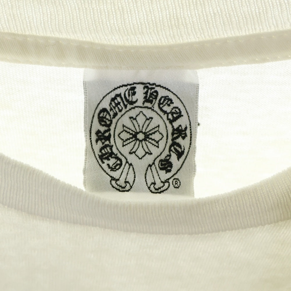 CHROME HEARTS(クロムハーツ) バックCHプラス プリント 半袖Tシャツ カットソー ホワイト OLD