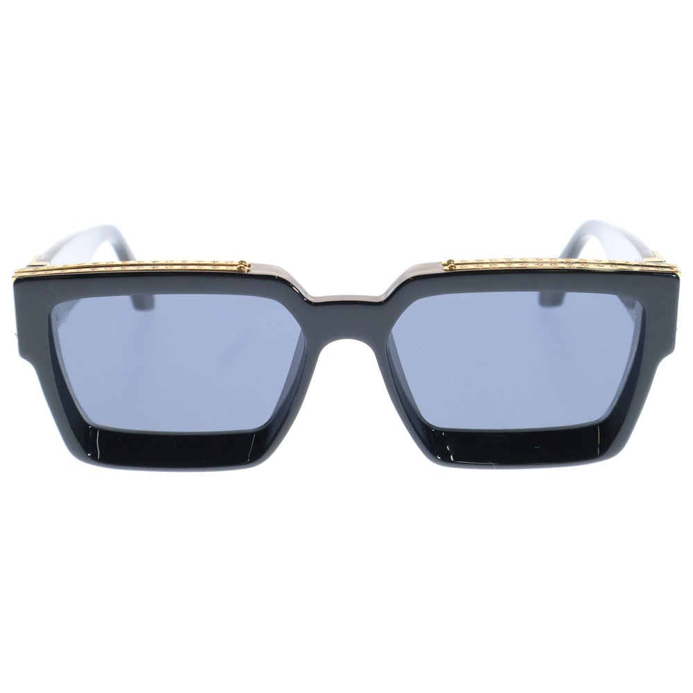 LOUIS VUITTON(ルイヴィトン) サングラス ミリオネア ブラックフレーム モノグラムモチーフ アイウェア Z1165E ブラック/ゴールド